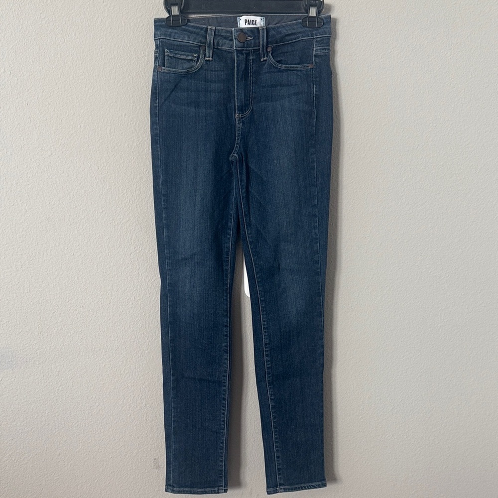 PAIGE Hoxton Crop Rollup Jeans Sz 25 - Picture 2 of 8